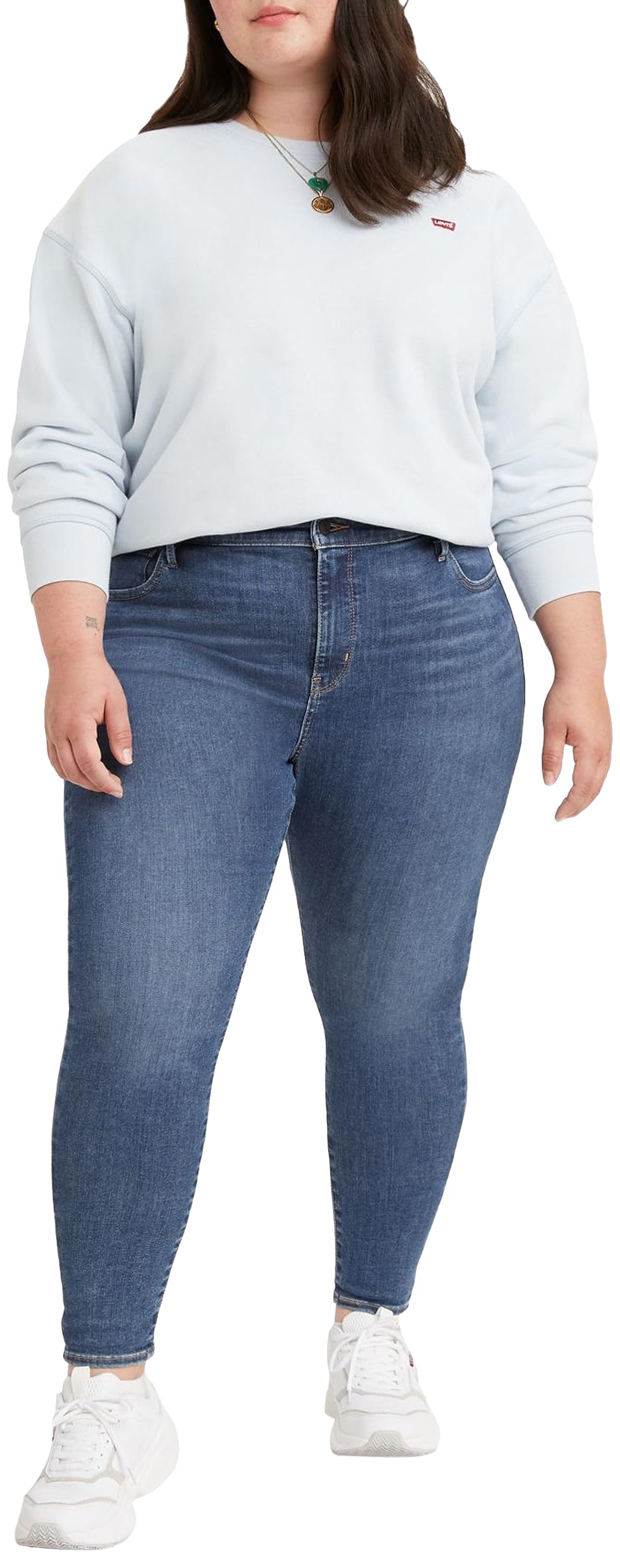 Levi's 720 High Rise Super Skinny Damen Jeans Echo Cloud (Blau) 28W /