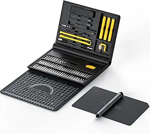 Fanttik Electric Screwdriver Kit, Precision Screwdriver Set, 64 Magnetic Bits, 12 Types Fix Tools, 0.05/0.2 N.m, Repair Tool for Phone Laptop Watch Electronics - E1 NEX Workstation