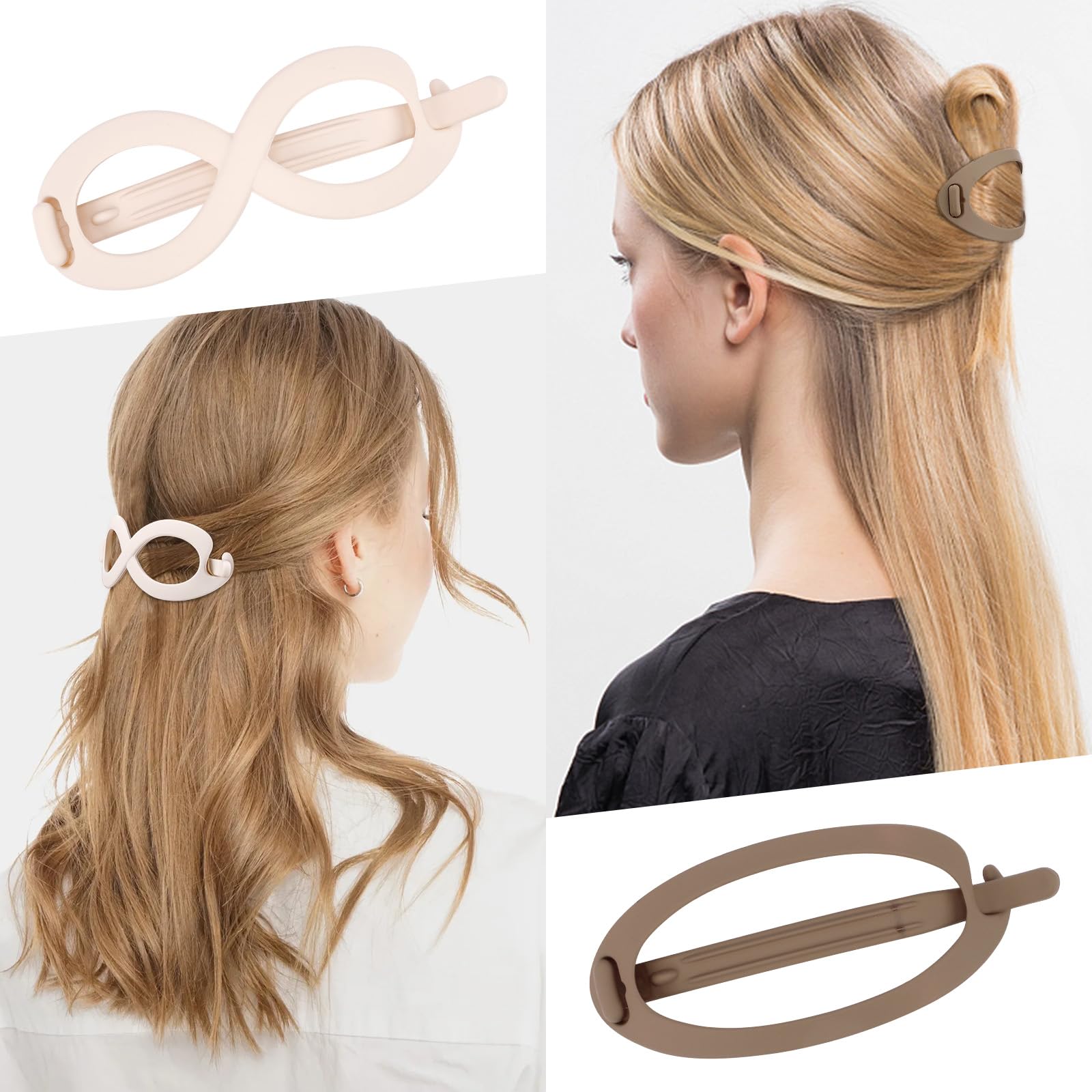 Amazon.com : FASOTY 7 PCS Hair Barrettes for Women French  display picture 1
