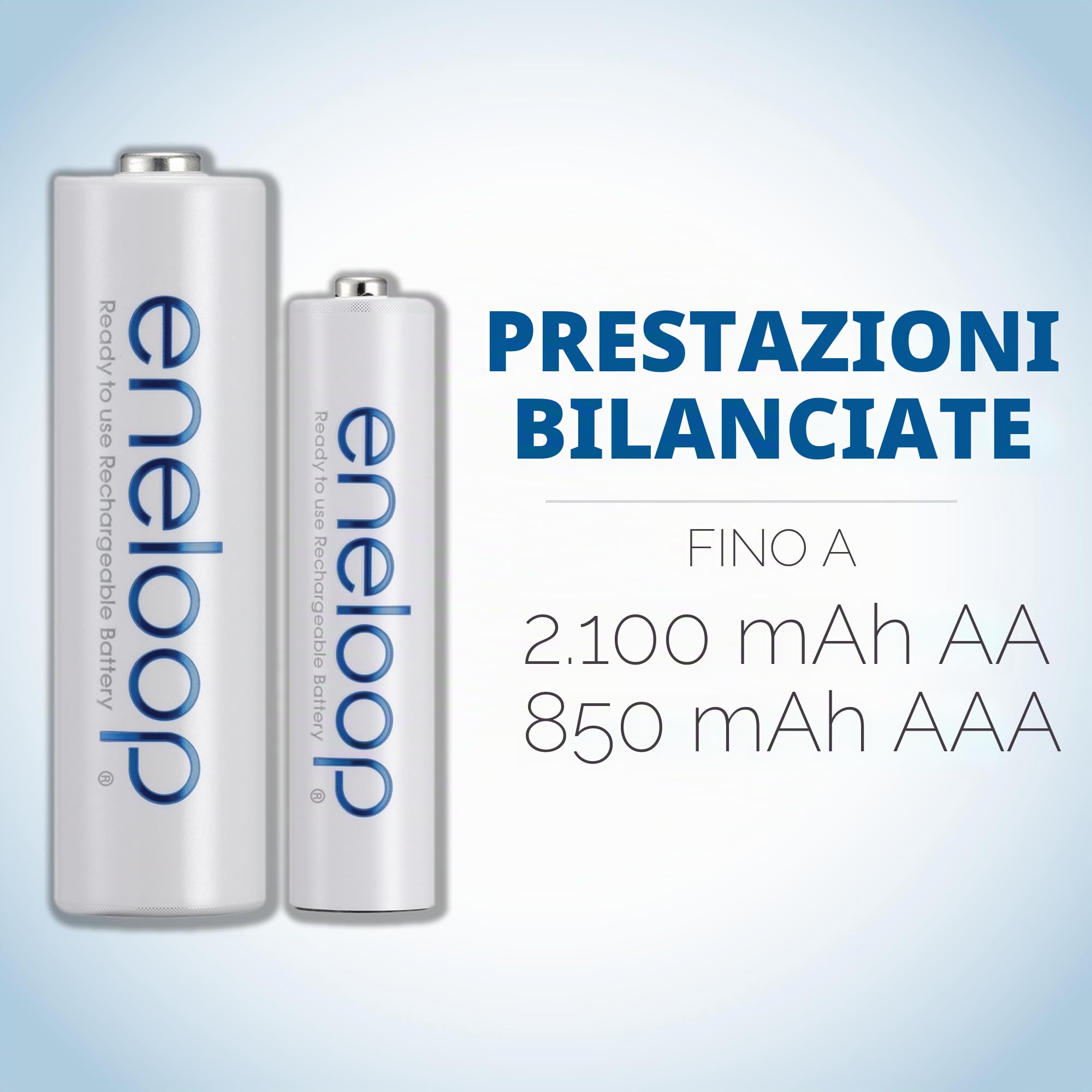 Panasonic eneloop AA New 2100 di Ni-MH pre-charged batterie ricaricabili