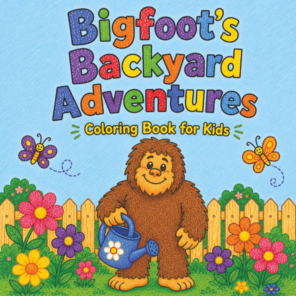 Bigfoot’s Backyard Adventures: Coloring Book for Kids