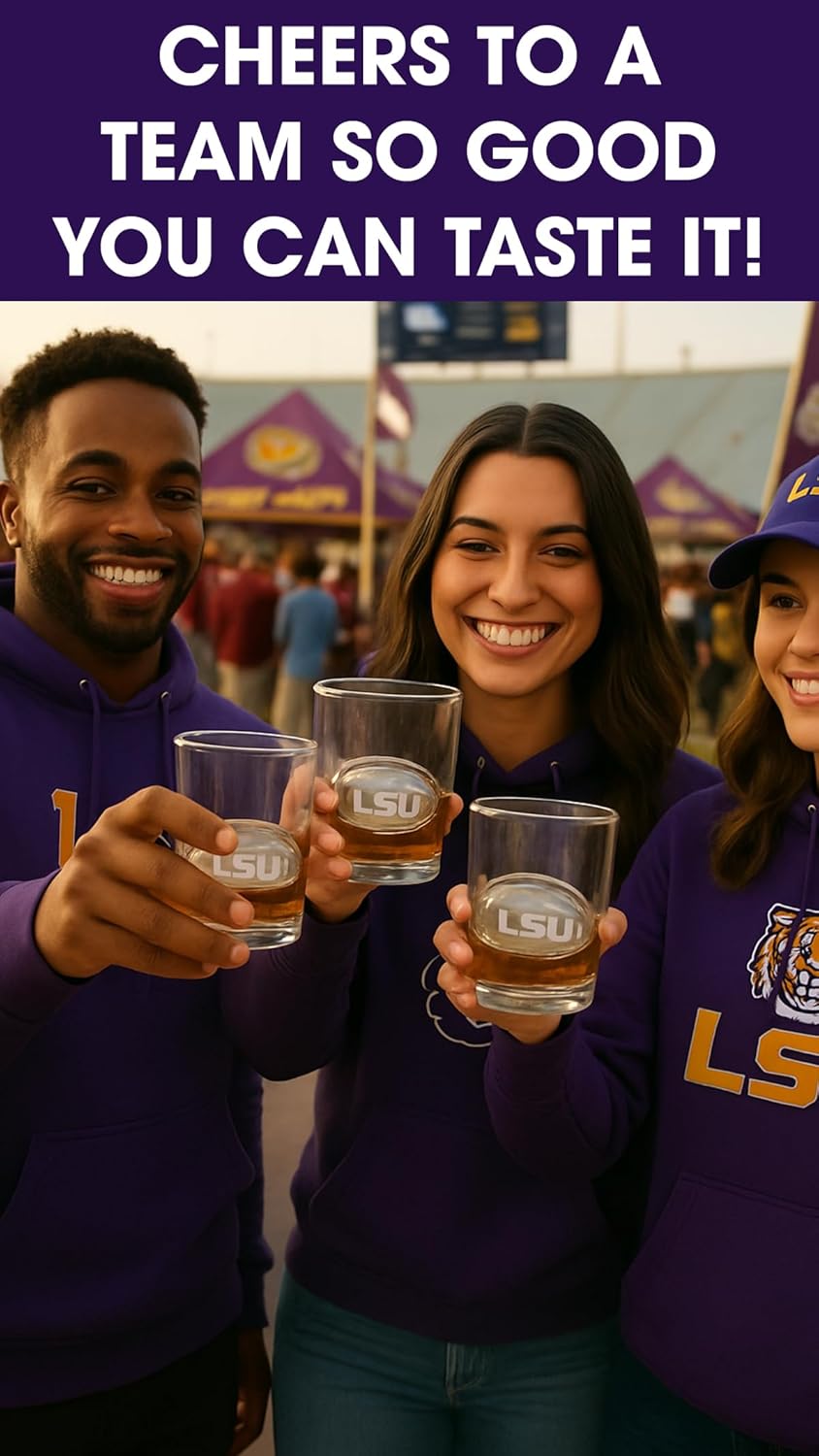 TEAM ICE - Collegiate Silicone Ice Cube Tray Collection - Large Silicone Ice Cube Mold for Whiskey & Cocktails, Durable Game Day Ice Mold for Fans & Tailgate Parties (Purple/Gold)