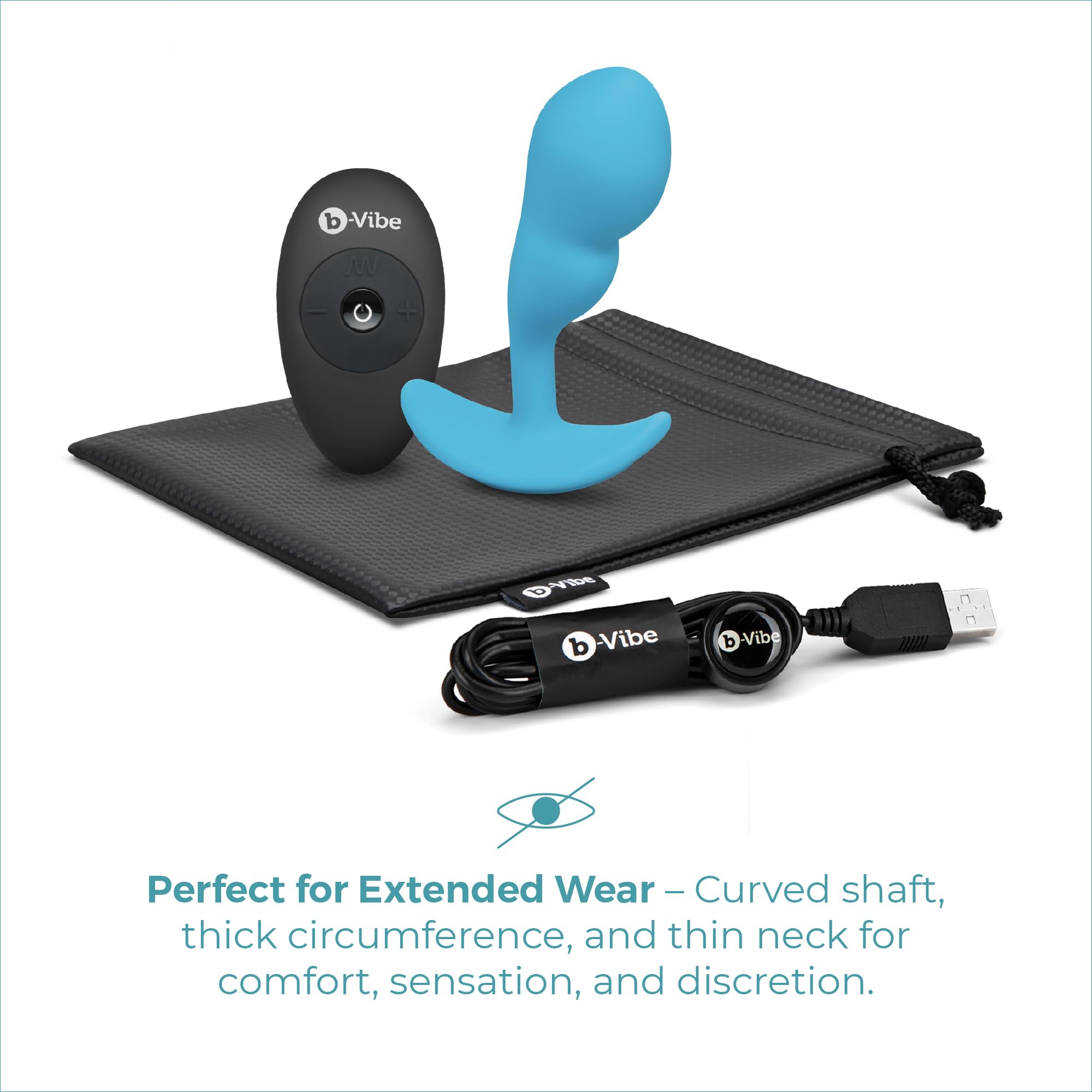 Plug Anal con Control Remoto B-Vibe Azul - Marca: B-Vibe - EAN: 4890808291276