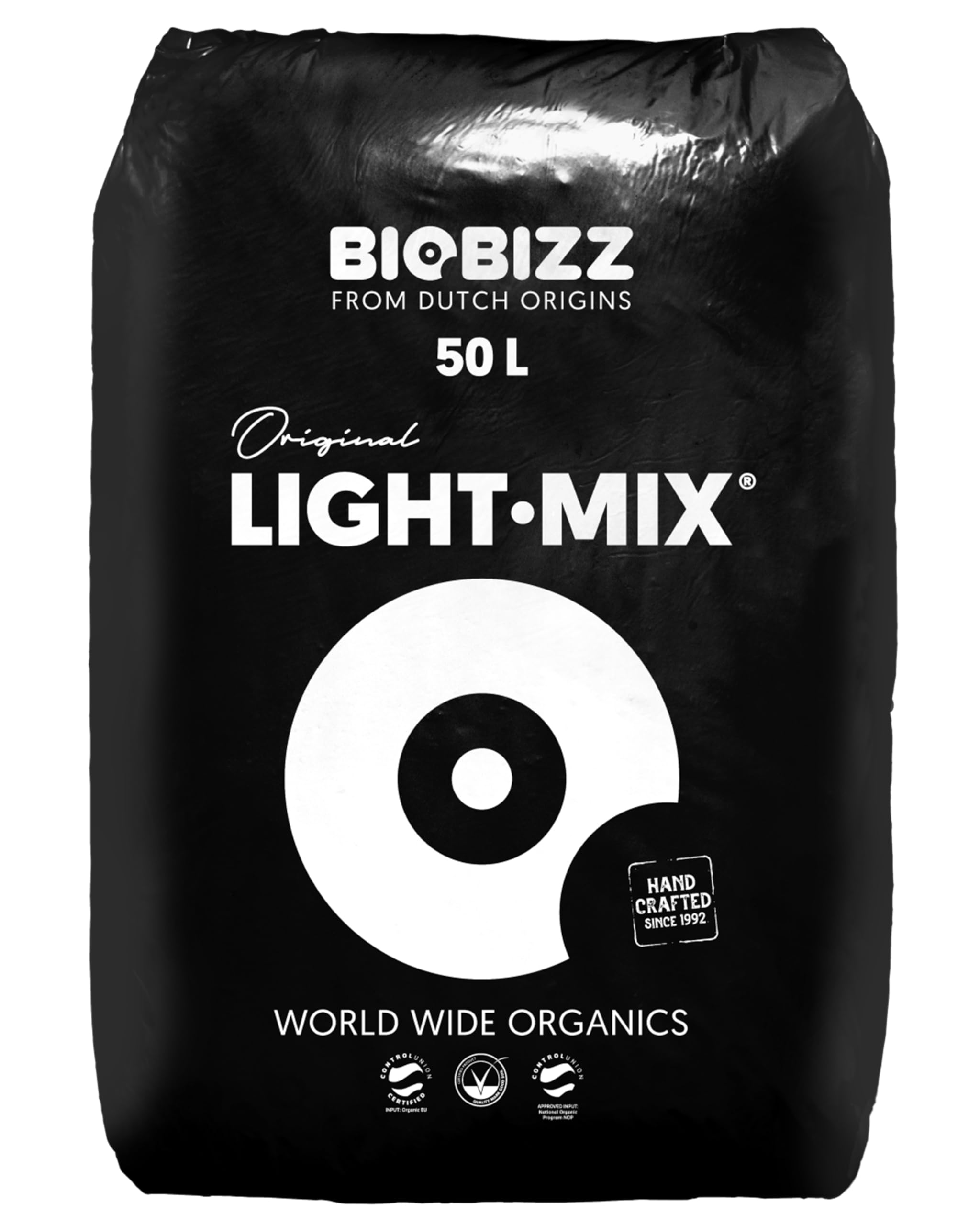 Growkingz Biobizz Lightmix 100 Liter, Biobizz Light Mix 2 x 50L Säcke, Gesamt 100L, Grow Erde Growererde