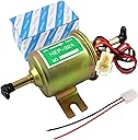 Universal Electric Fuel Pump Kit 12v 3-6 PSI Low Pressure with Fuel Filter 6.56 FT 5/16" ID Fuel Line Replacement For Carburetor Lawn Mower Gas Diesel Fuel Transfer Pump