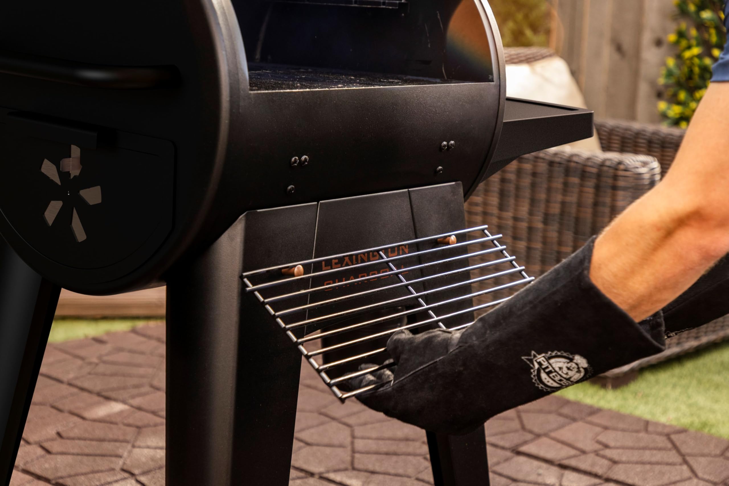 PIT BOSS Barbecue Carbonella Lexington Charcoal Onyx Edition, Area di Cottura 3503 cm², BBQ