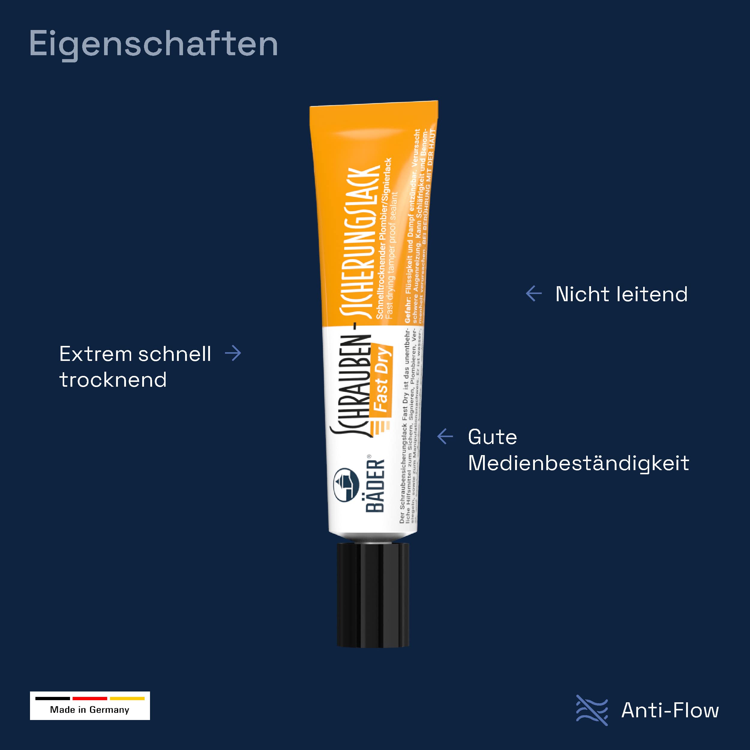 Industrial Locking Compound BÄDER LACKE Thread Locking Paint Pack ...