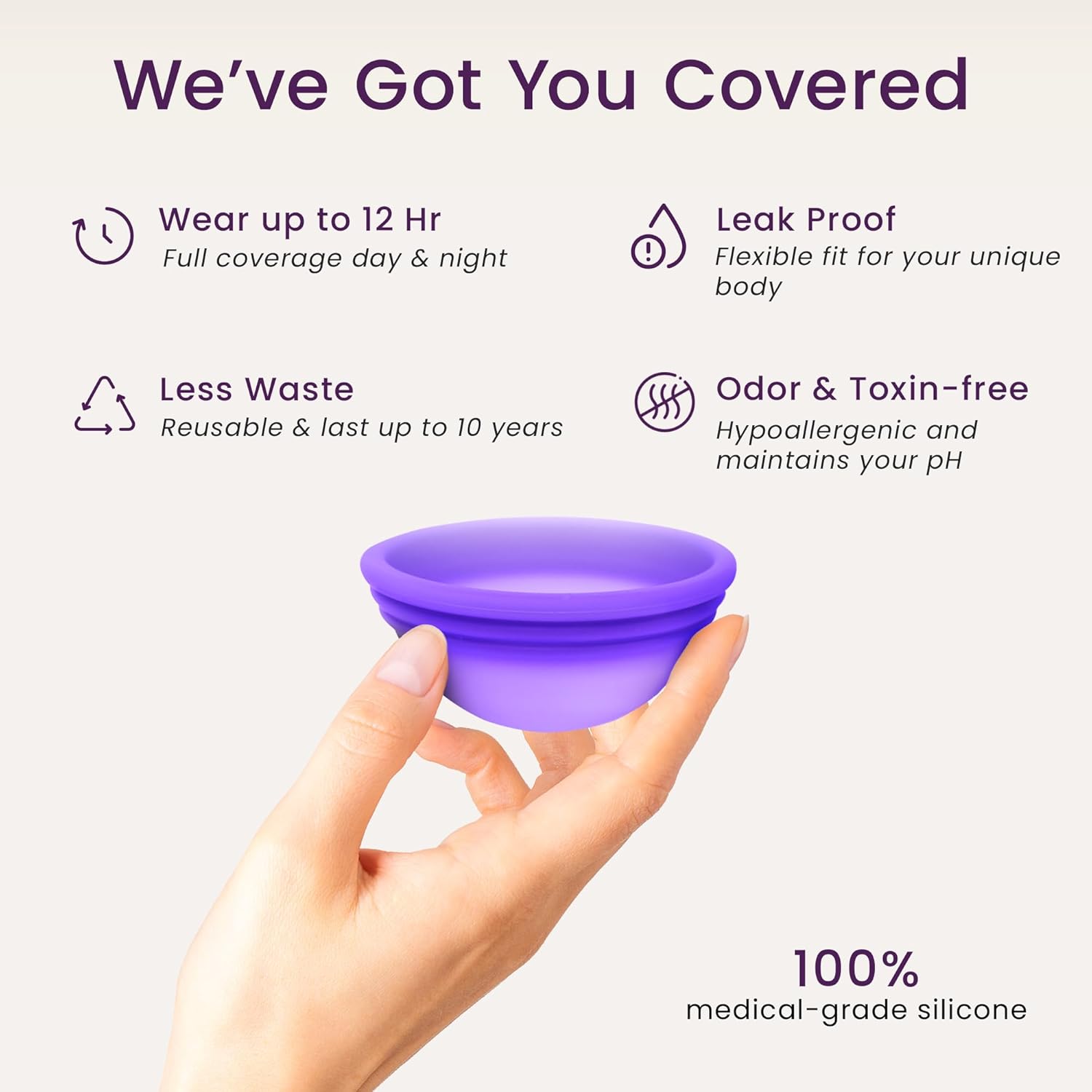 Ecoblossom Menstrual Original Disc - Set of 2 Reusable Period Discs Regular (Large Disc (Pack of 2)) - Image 3