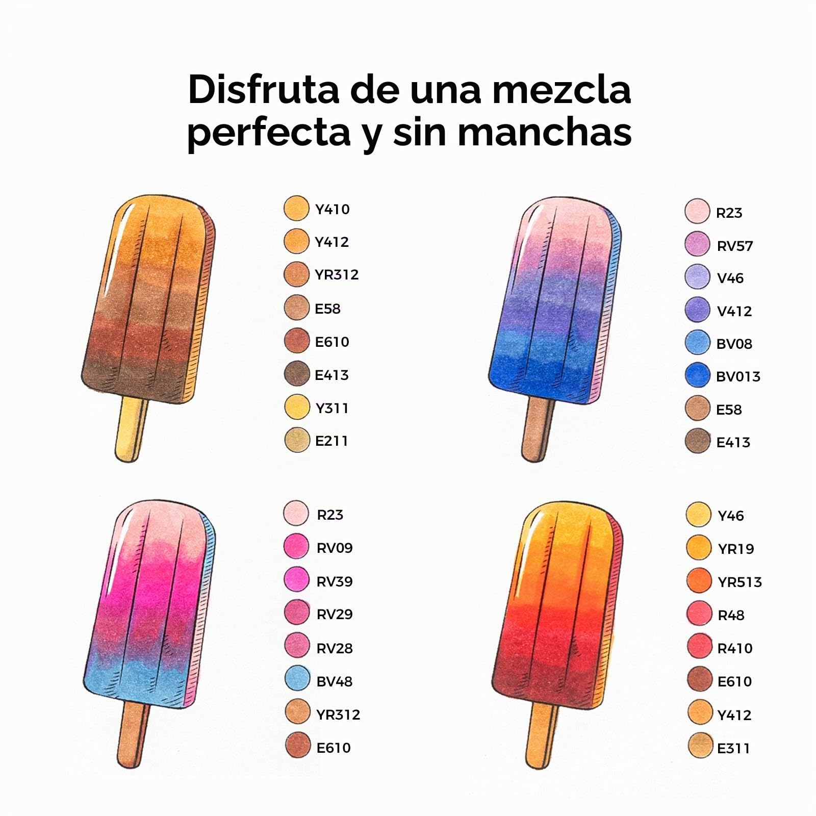 Ohuhu Rotuladores Alcohol 48 Pincel & Cincel con Estuche & Mezclador | Doble Punta Mezcla Fácil & Sin Manchas Secado Rápido para Ilustración Caligrafía & Bocetos AP Certificado - Honolulu