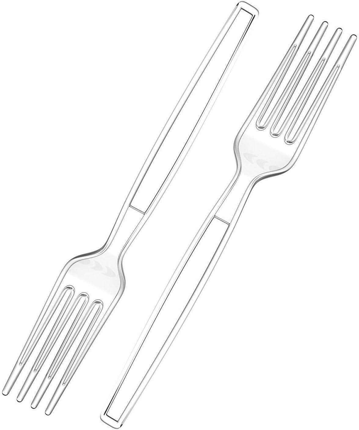 Zeppoli 240Piece Clear Plastic Fork Set Plastic Cutlery Utensil Set