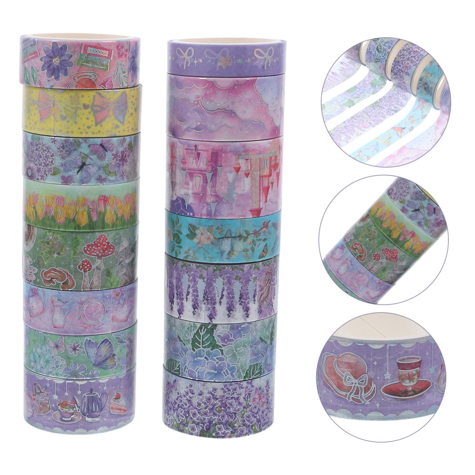 EXCEART 45rotoli Washi Tape Decorativi Adesivo Per Planner Scrapbook e Creativi Per Decorazioni e Regali
