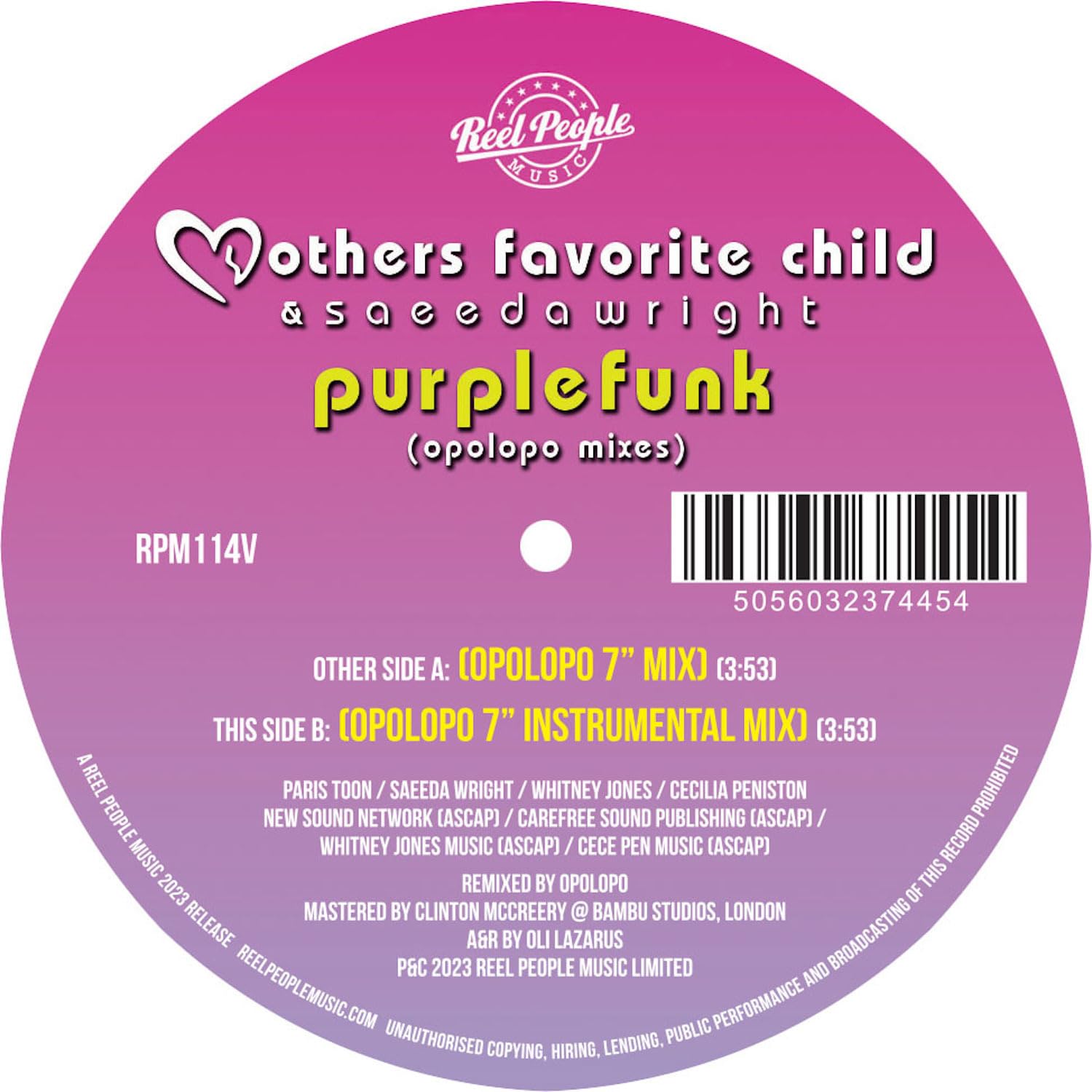 Purple Funk (Opolopo Remixes) [7" VINYL]