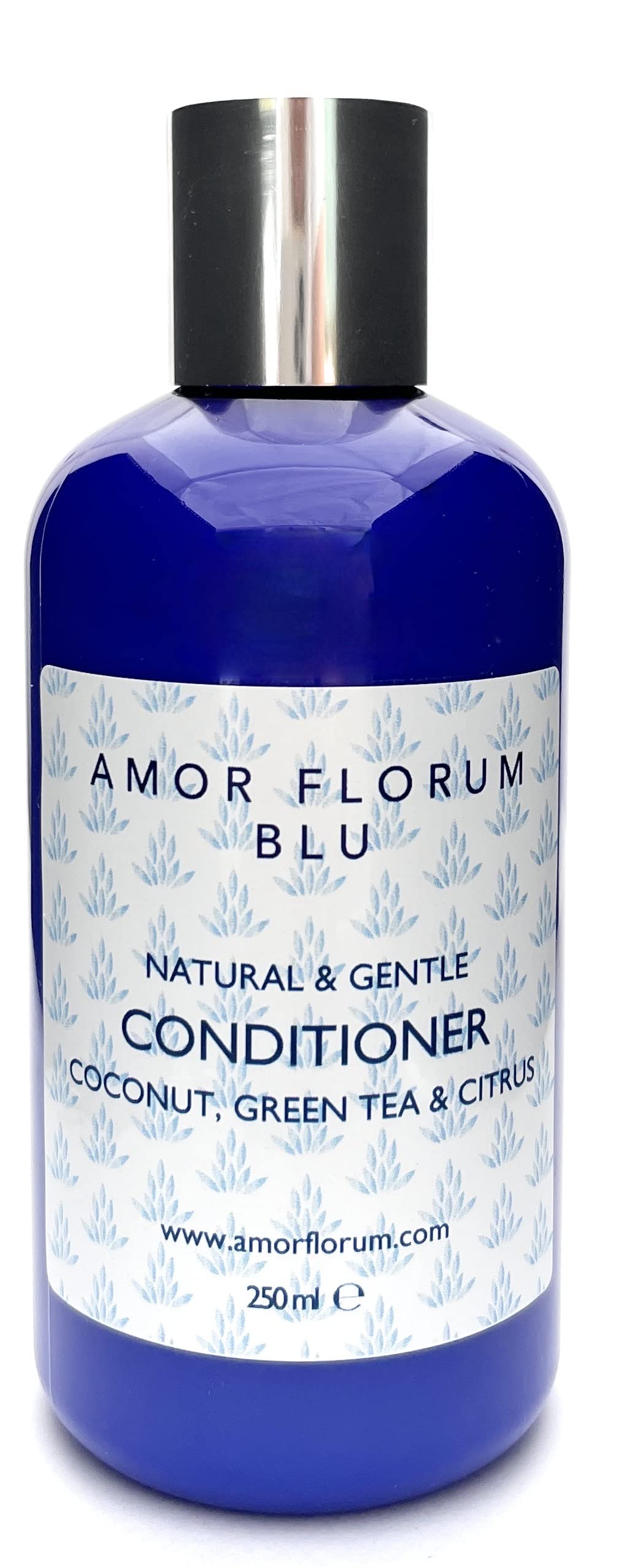 AMOR FLORUM BLU 99% Natural CONDITIONER - CITRUS & GREEN TEA - 250ml . No Sulfates, No Parabens, No Silicones. Concentrated. pH 5.5 for Sensitive Skin.
