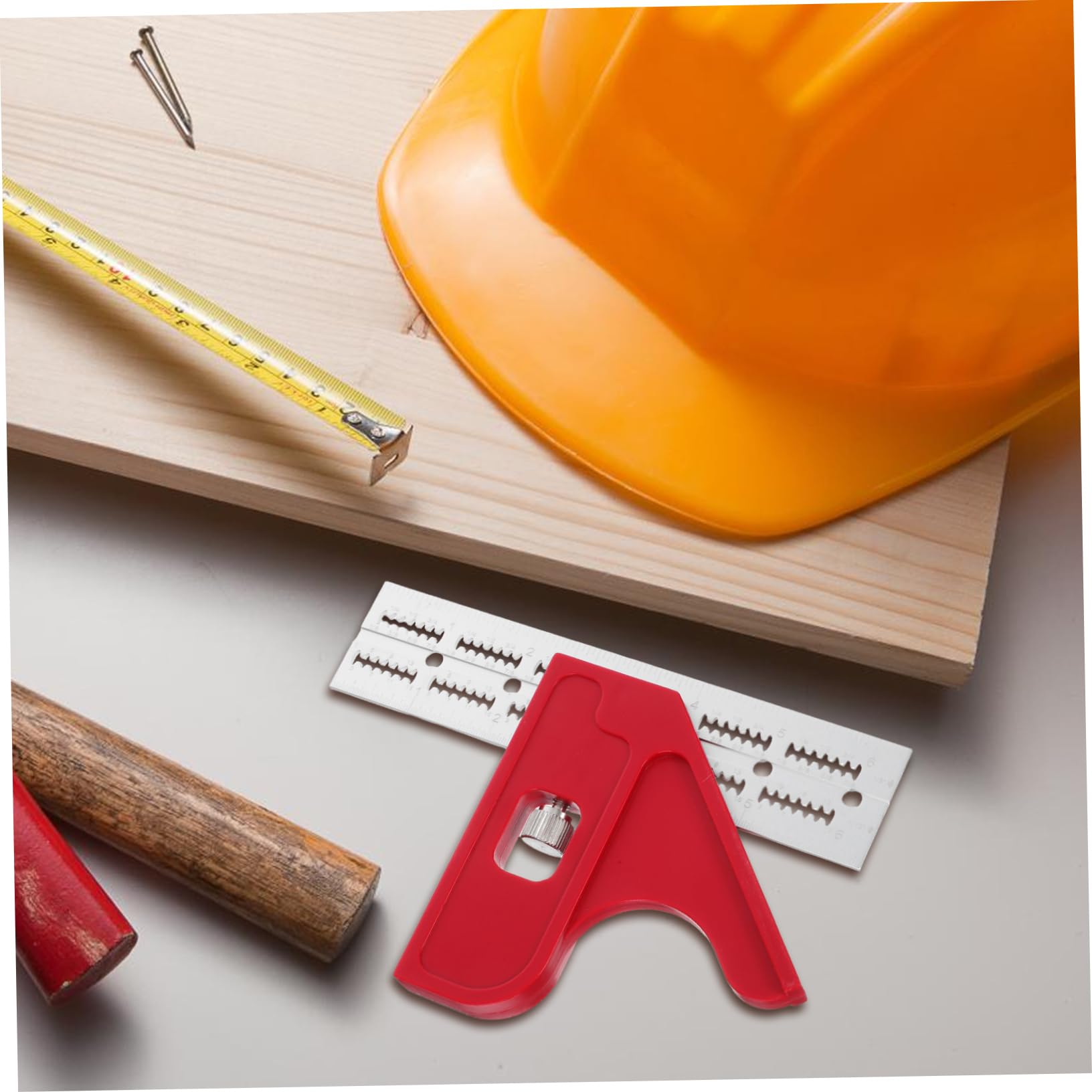 5 Pezzi Righello da Falegnameria con Goniometro Strumento Misurazione Multiangolare per Lavorazione Del e Precisione nella Costruzione Utensile Versatile per Marcatura