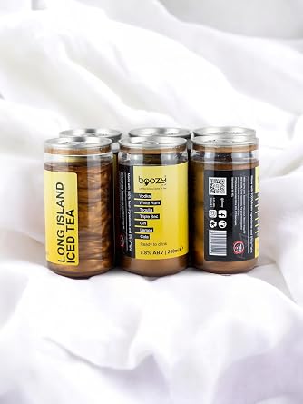 Boozy Long Island Iced Tea Cocktail Cans, 9.8% VOL, With Sparkle, Ready To Drink, x8, 200ml