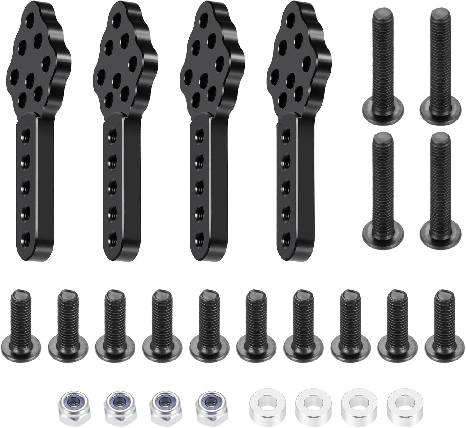 Aluminum Shock Mount Lift Kit Set for 1/10 Axial SCX10 II 90046 90047 RC Crawler Car Upgrades Replacement