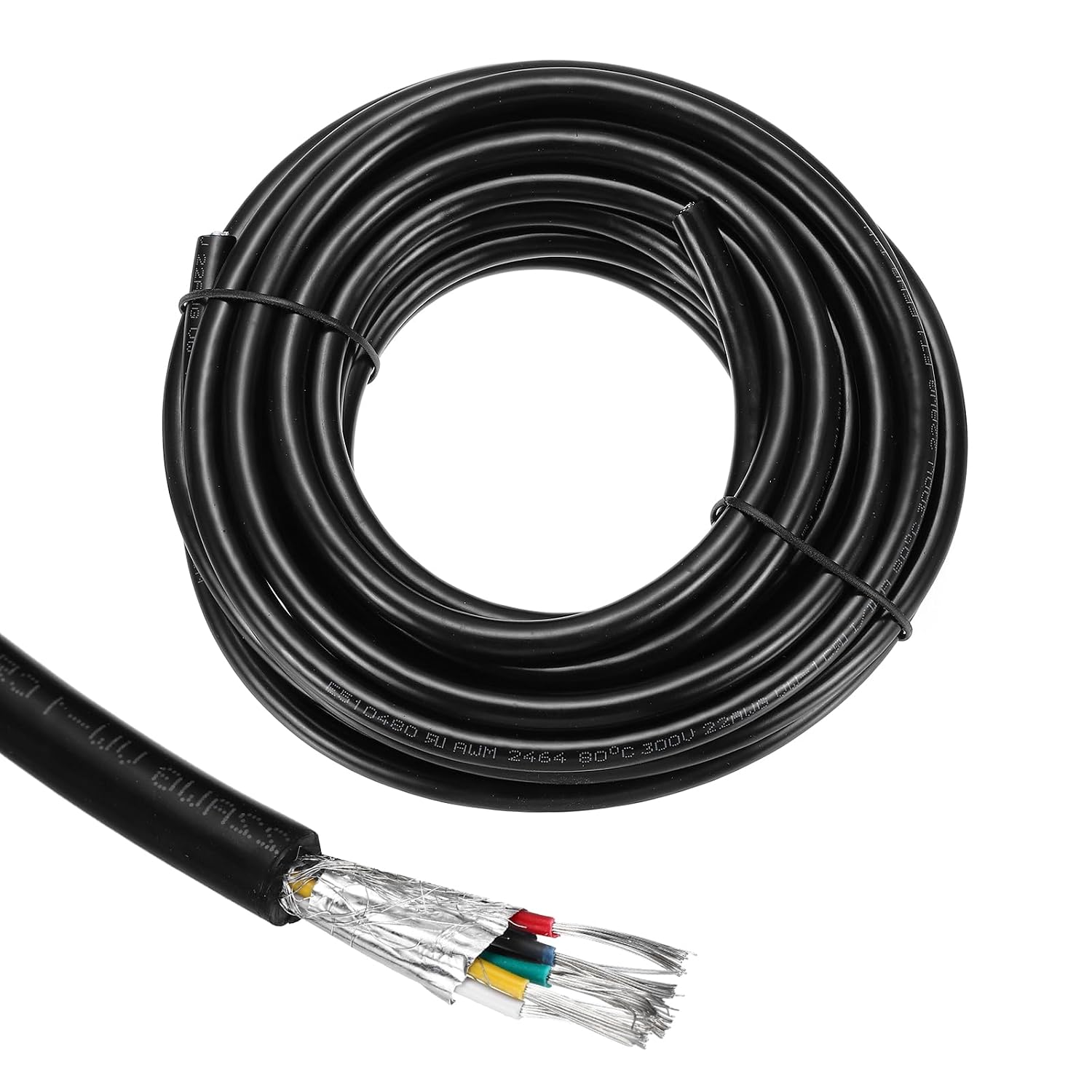 QUARKZMAN 1 шт. Экранированный кабель UL2464 22AWG 5,5 м (18 футов) 300 В 6 проводников, изготовленный на станке с ЧПУ, ПВХ, элект