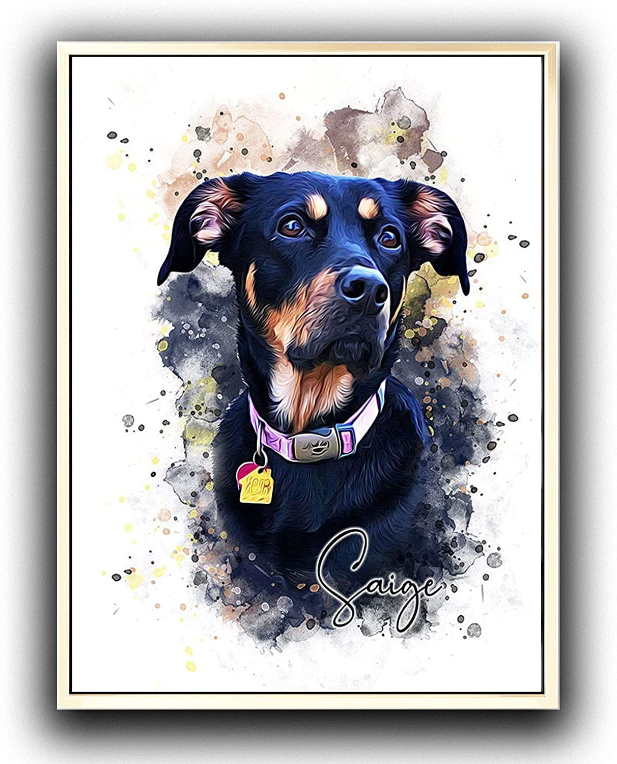 TEXTURE OF DREAMS Framed Watercolor Canvas