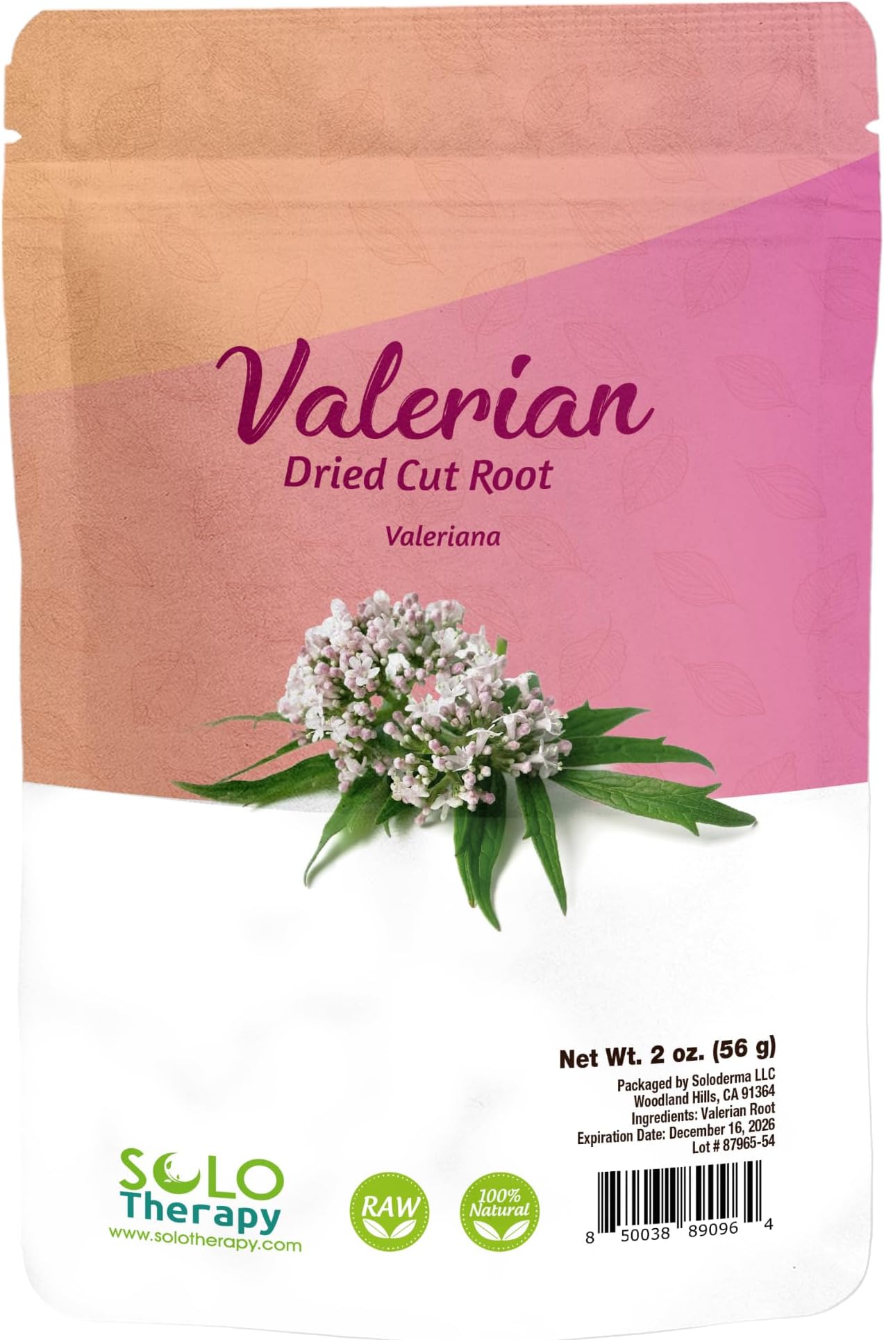 Valerian Root Herbal Tea - 56 grams - Tea Resealable Bag - Valeriana officinalis 56 grams - Premium Quality (Valerian Root)