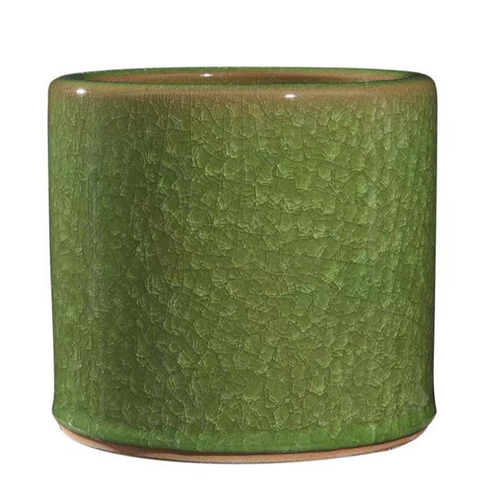 Mit Sockel Mao Stifthalter, antiker Stil, offizieller Ofen, 13,5 cm, eisrissige Glasur, Keramik-Stifthalter, Ornament