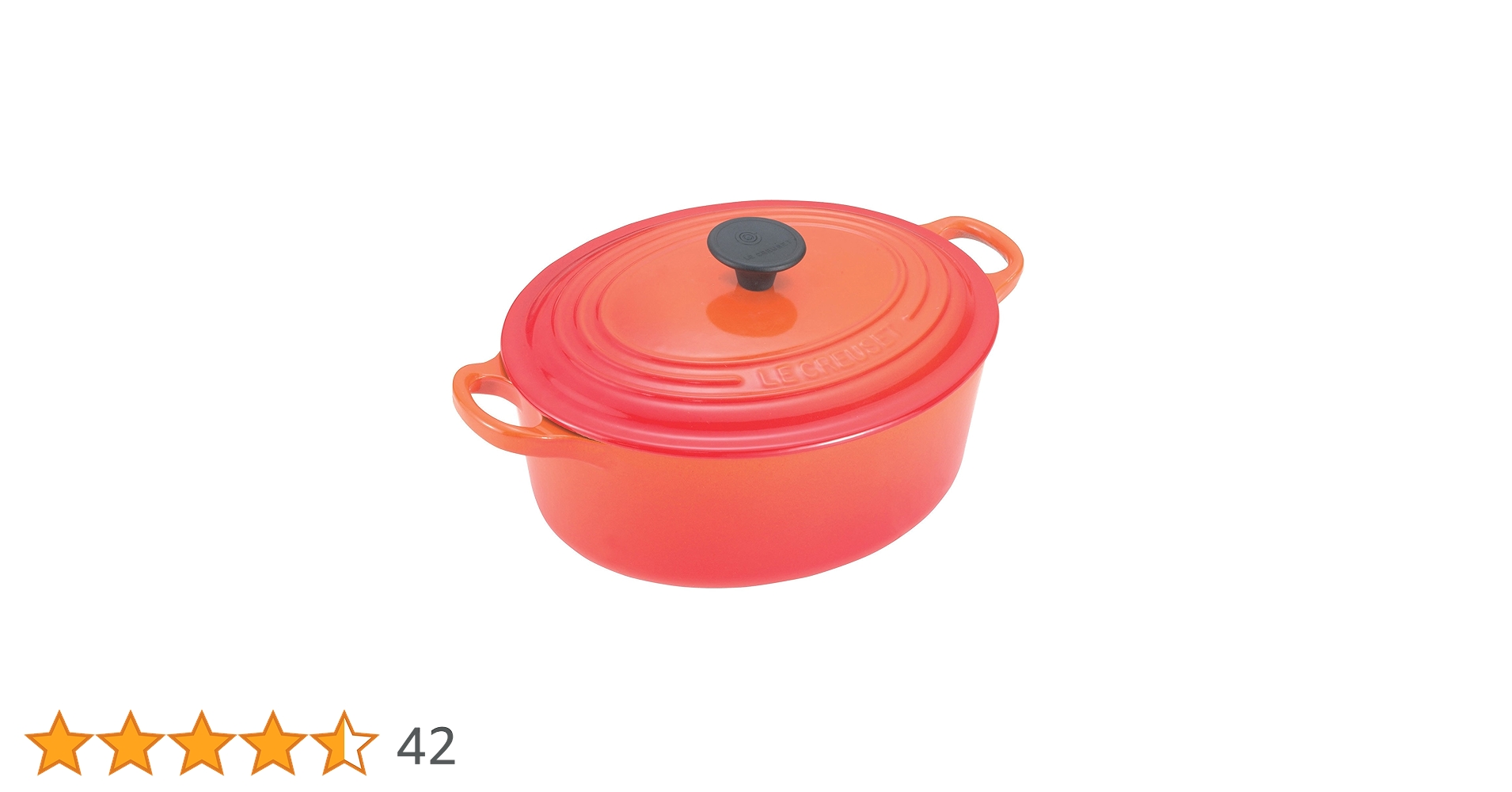 ルクルーゼLE CREUSET ココットオーバル　23cm オレンジ LE CREUSET ココットオーバル オレンジ 23㎝