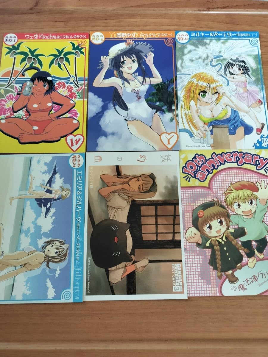 少年ガンガン10周年記念ストラップ、カード ハレのちグゥ ポストカード