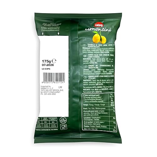 Miniatura 4 de Sanniti Limoncini Frizzanti Candy  Caramelos espumosos con sabor natural hechos con limones italianos  Bolsa de 6.17 onzas