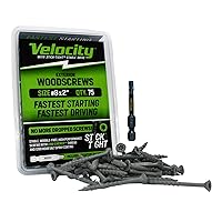 Vista 17 de Velocity - Tornillos de madera para exteriores de 2 1/2 pulgadas, paquete de bricolaje (talla #10), tornillos para valla de madera, tecnología