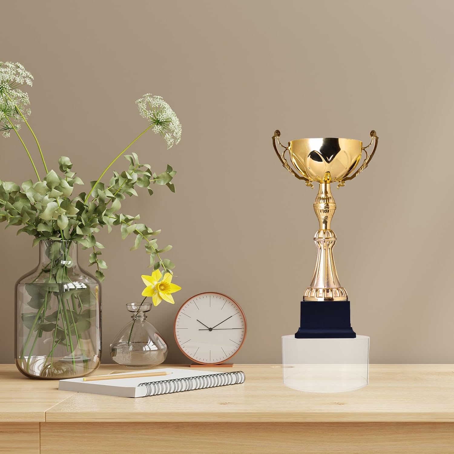 6pcs Acrylic round Display Risers with Hollow Bottoms for Jewelry and Candy Table Buffet Party Decor