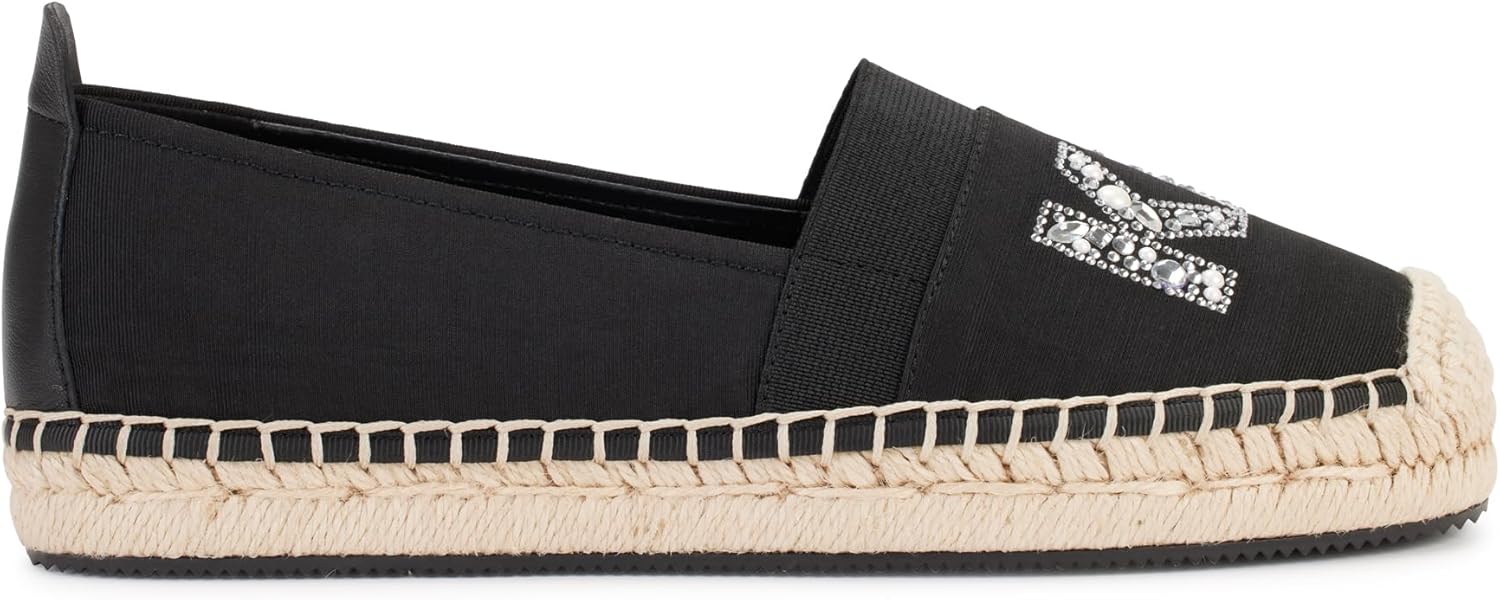 Karl Lagerfeld Womens Manika Espadrille Sandal with Rhinestones
