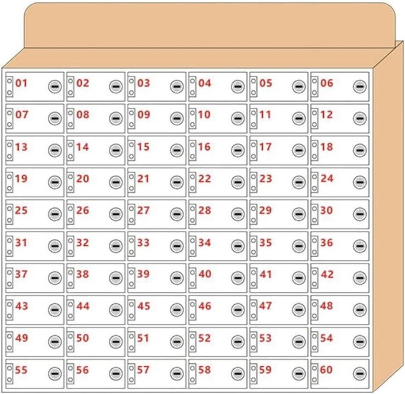 Mobile Phone Storage Box Transparent Acrylic Mobile Phone Security Locker with Key,Mobile Phone Storage Locker - Secure Cell Phone Storage Box with Lock for Clean Desktop - Indoor Use (Brown