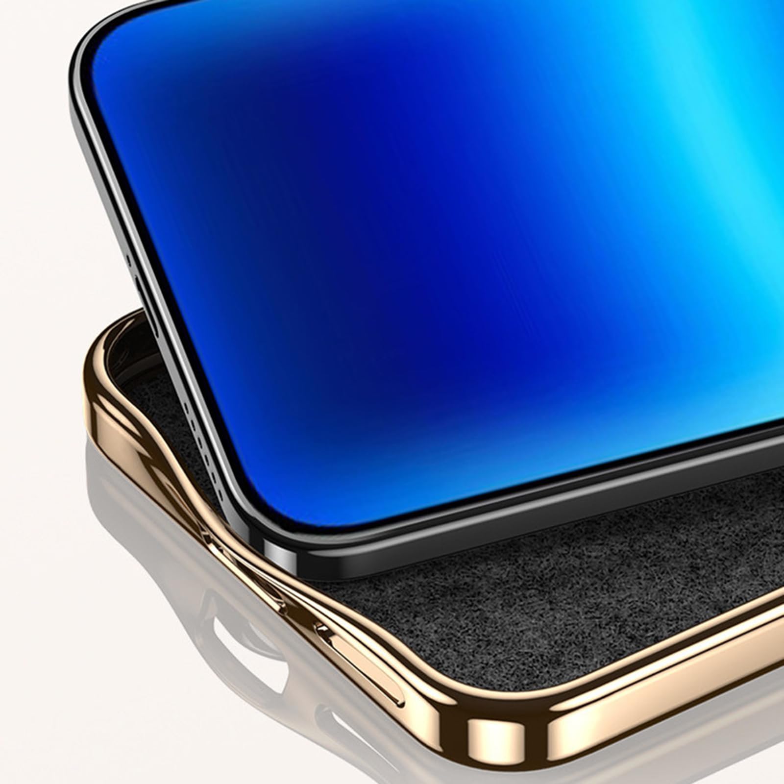 Smukłe etui do Huawei Pura 90 Pro Max / 90 Pro, luksusowe skórzane etui z galwanizowaną bransoletką i podstawką oraz pełną folią ochronną obiektywu aparatu, złoty, 90 Pro Max