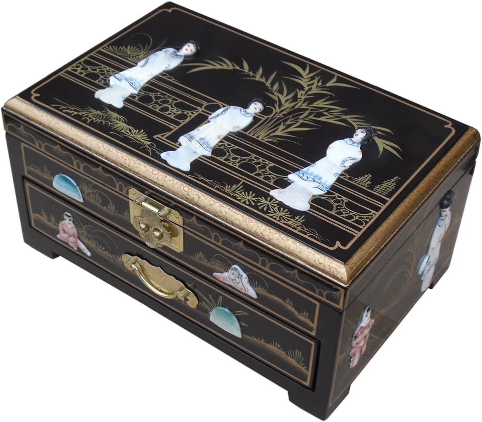 China Warehouse Direct Jewellery Box with Mother of Pearl, Chinese Oriental Furniture