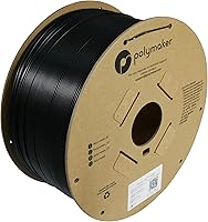 Vista 31 de Polymaker - Filamento de plástico ABS PolyLite de 1/16 pulgadas, color negro para impresora 3D, resistente al calor, 2.2 lb, fuerte y duradero