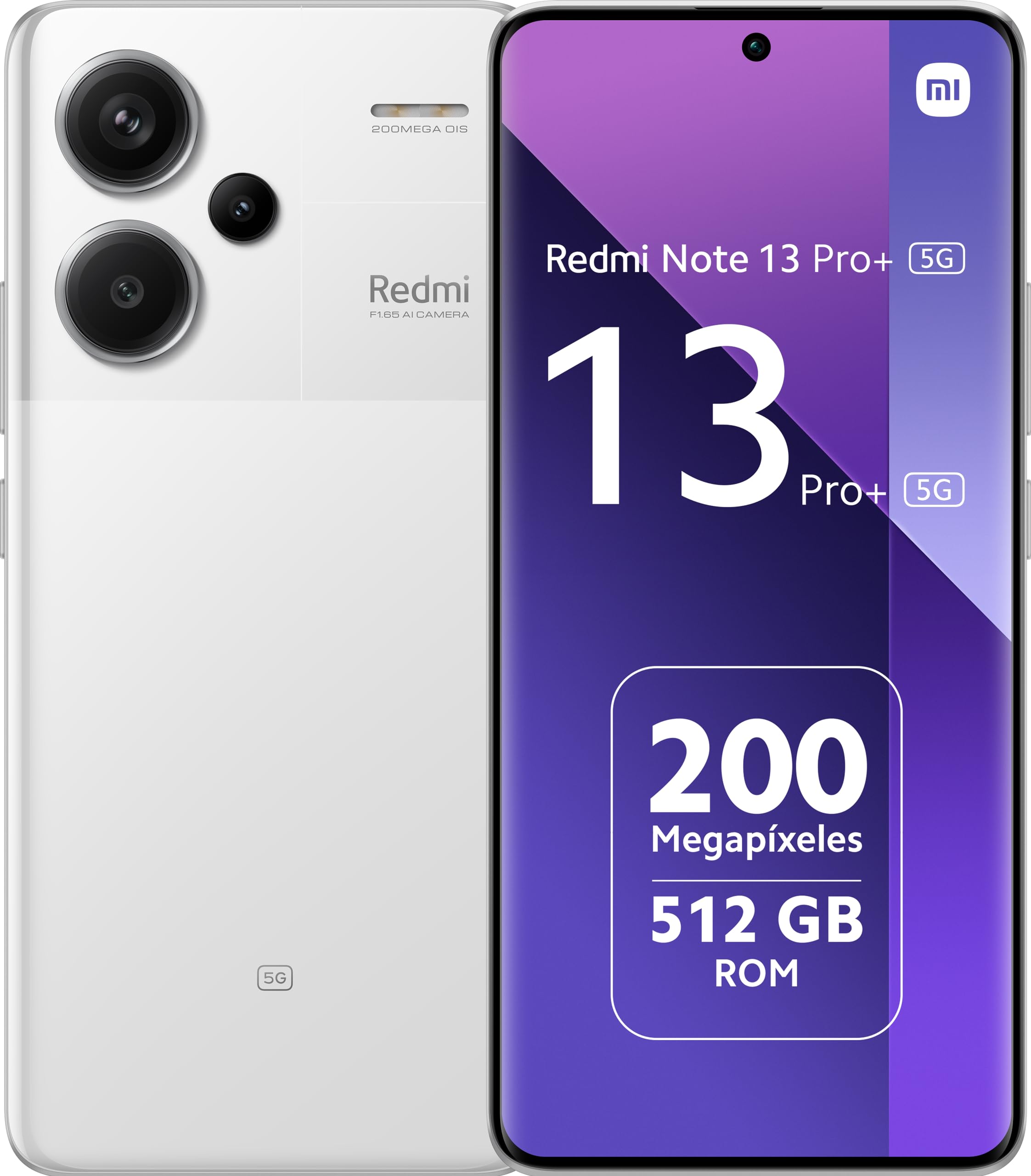 Xiaomi Redmi Note 13 Pro+ 5G 12+512GB Super QPD da 6.67, HyperCharge da 120W, 2.8GHz, Bianco (IT Versione) Bianco 12+512 GB Redmi Note 13 Pro+5G