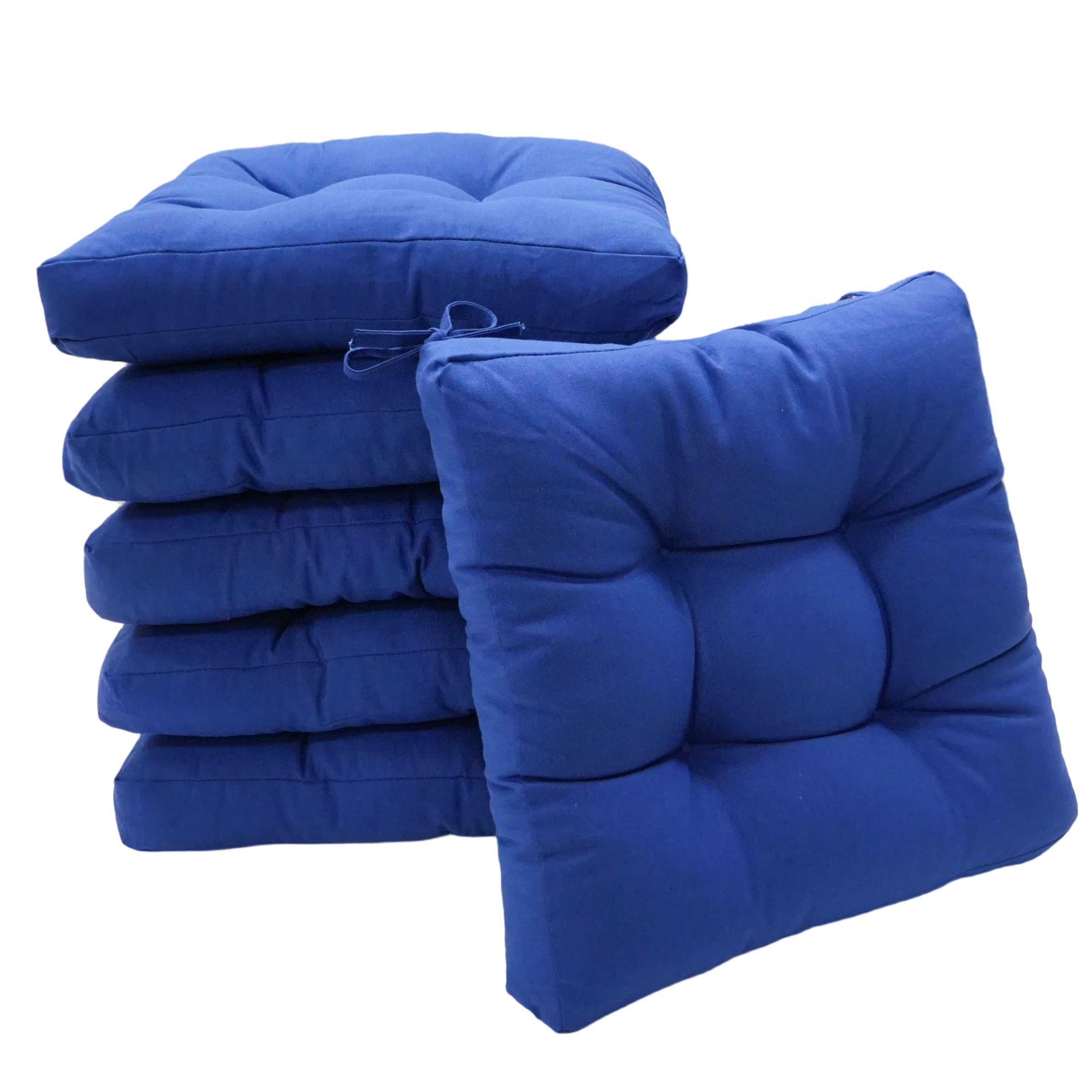 Viste tu hogar Pack 2 Cojines para Silla, 40x40x5 CM, Efecto Tridimensional, Relleno de 100% Poliéster, Ideal para Comedor, Terraza, Salón y Restaurante, Color Raya Beige, Fabricado en España — view 13