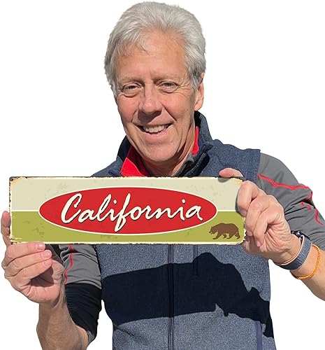 Miniatura 45 de SmartSign Letrero de metal vintage con texto en inglés "The Lone Star State" de 4 x 14 pulgadas, aluminio inoxidable de 40 mil con abrigo Texas