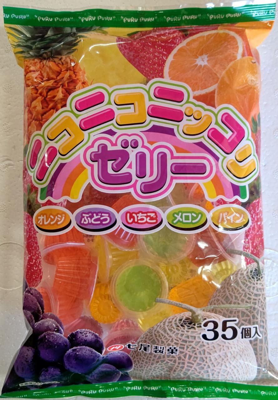 Amazon.co.jp: 七尾製菓 ニコニコニッコリゼリー 35個×10P 業務用