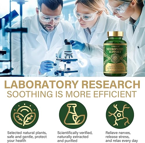 Miniatura 3 de Salvador nervioso para neuropatía, suplementos de neuropatía avanzada, ácido alfa lipoico y benfotiamina, apoyo nervioso avanzado con 600 mg