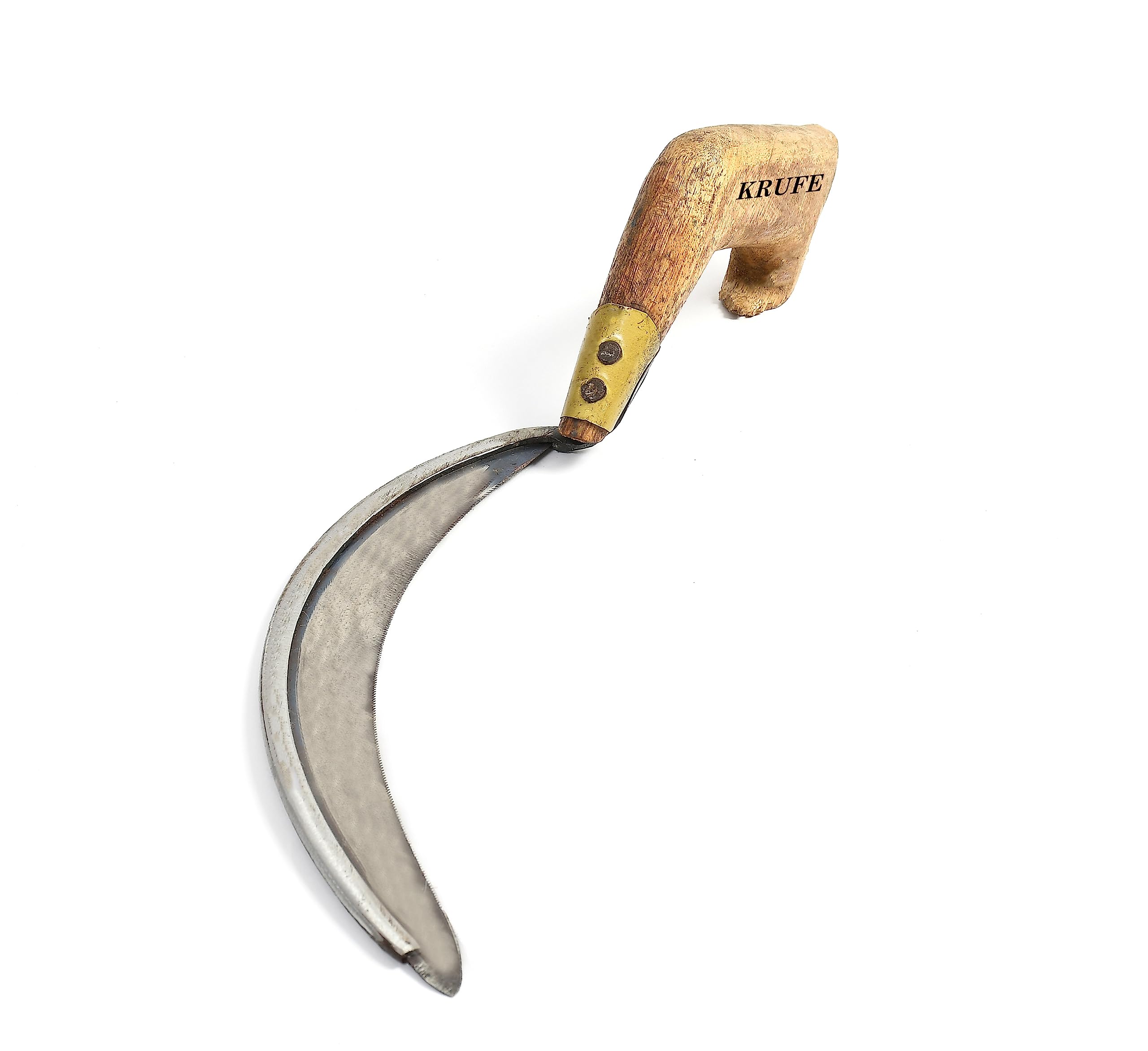 KRUFE® Grass Cutting Curved Saw with Wooden Handle - Durable and Ergonomic Gardening Tool for Efficient Weeding, Pruning, and Grass Trimming - Ideal for Agriculture and Landscaping (B0CBM9VGGB) Amazon Price History, Amazon Price Tracker