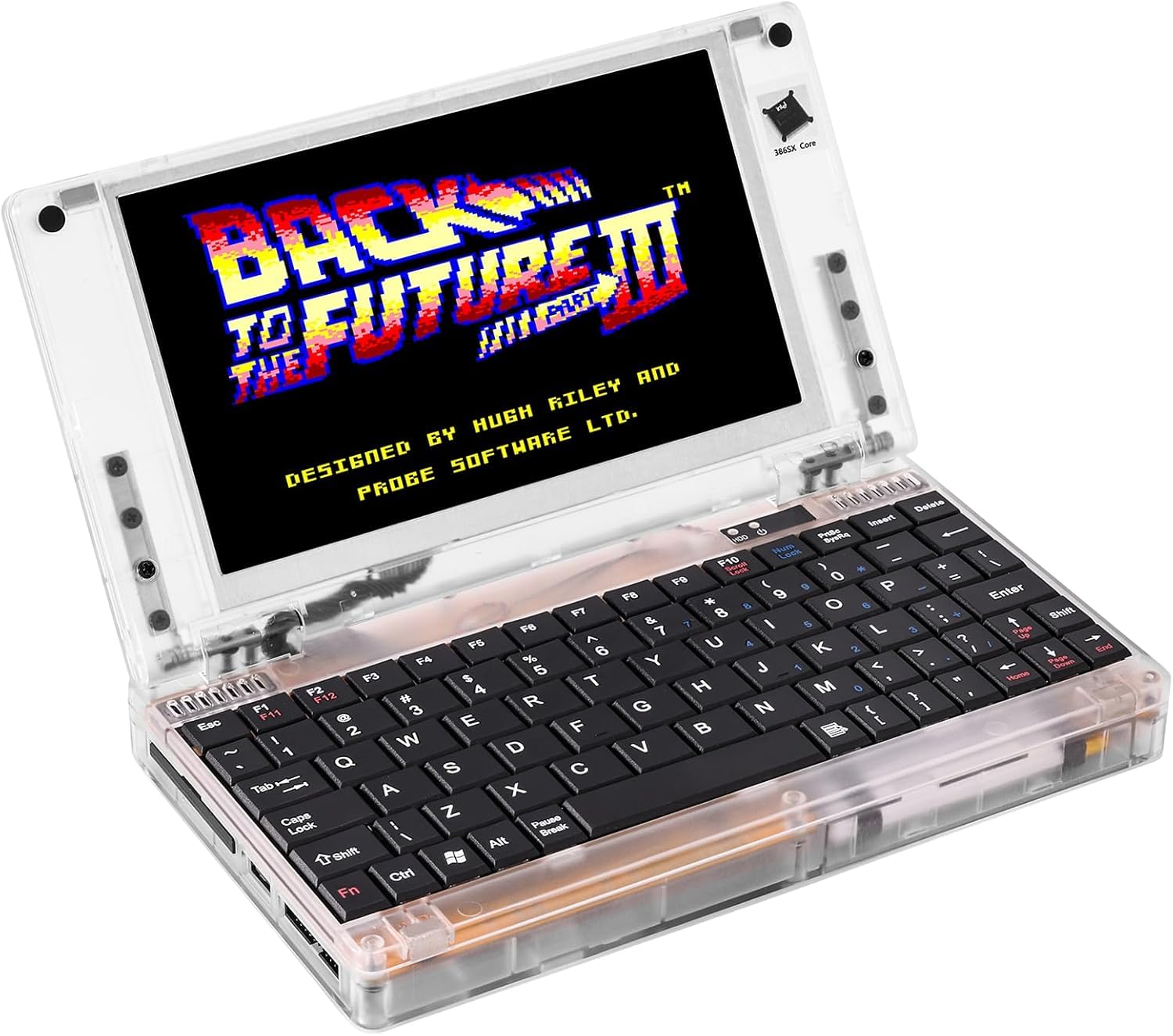 Retro Pocket 386 CPU XT PC Laptop Computer, Mini Laptop Compatible