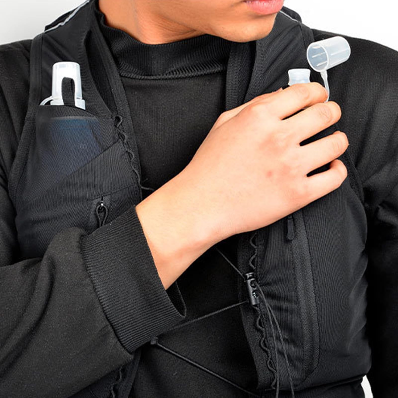 Riñonera Deportiva para Hombre, Bolsillo de Pecho para Correr
