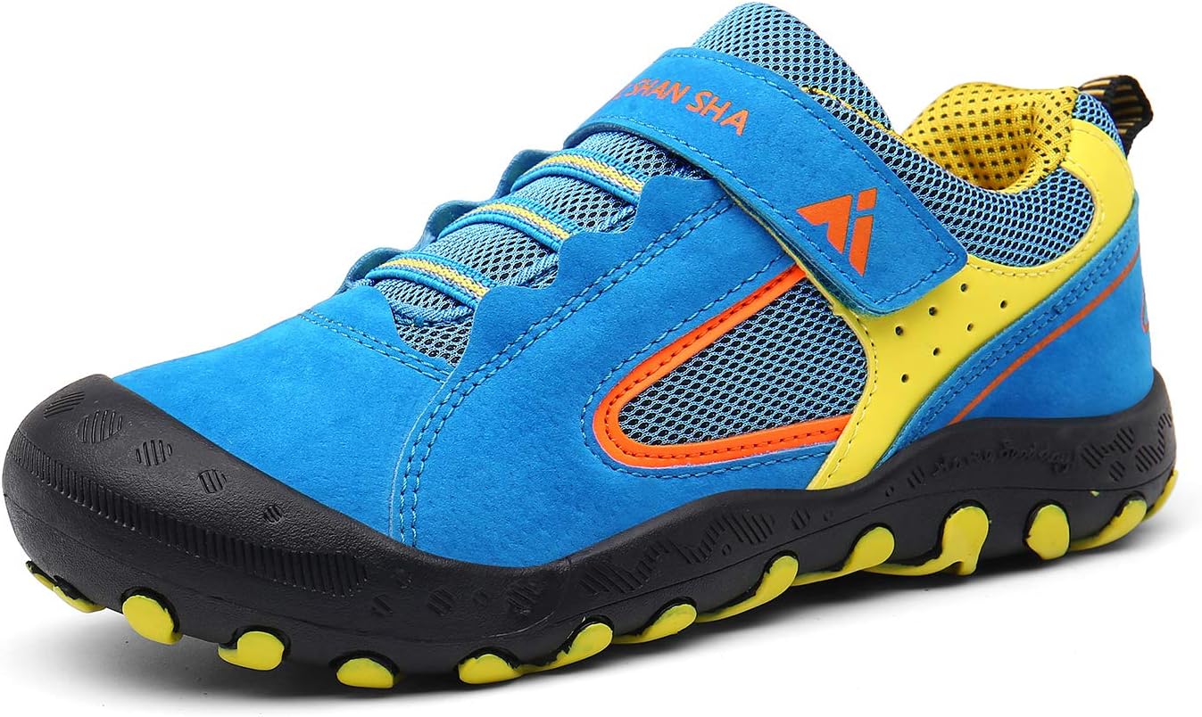 Kids Hiking Boots Toddler Girls Boys Hiking Shoes Water-Resistant Anti-Collision Non-Slip Athletic Outdoor Trekking Boots