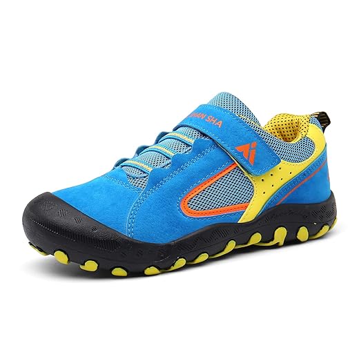 Mishansha Kids Hiking Boots Toddler Girls Boys Hiking Shoes Water-Resistant Anti-Collision Non-Slip Athletic Outdoor Trekking Boots