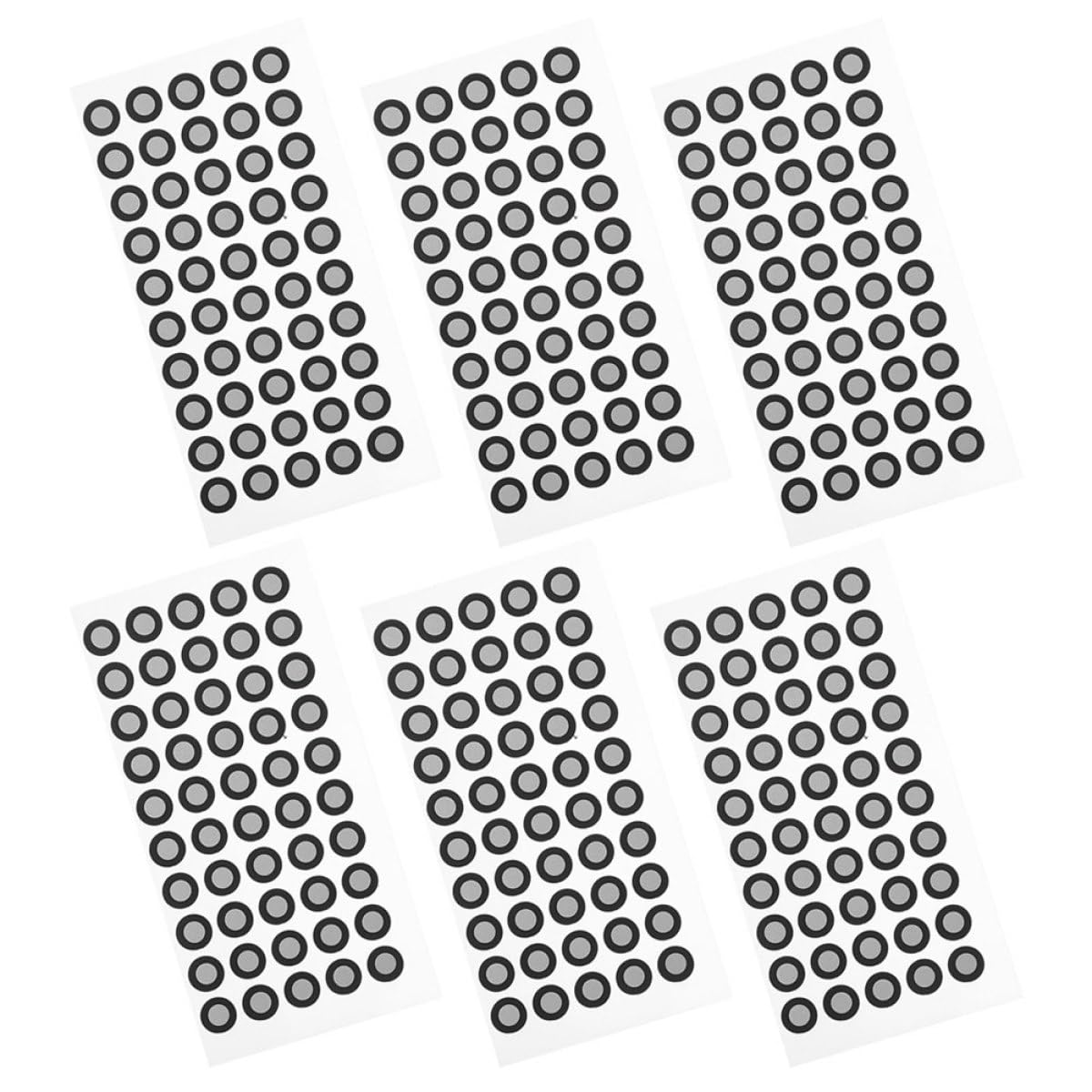 Homoyoyo 6 Sheets Reflective Marker Points 3d Scanner Positioning Targets High Reflective Film Markers 0.15mm Thickness Dots for Industrial Scanning