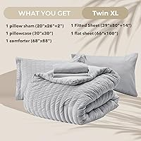 Vista 25 de HYMOKEGE - Juego de edredón tamaño king, color negro y rojo, de sirsaca, de 7 piezas, para todas las estaciones, en una bolsa, para dormitorio