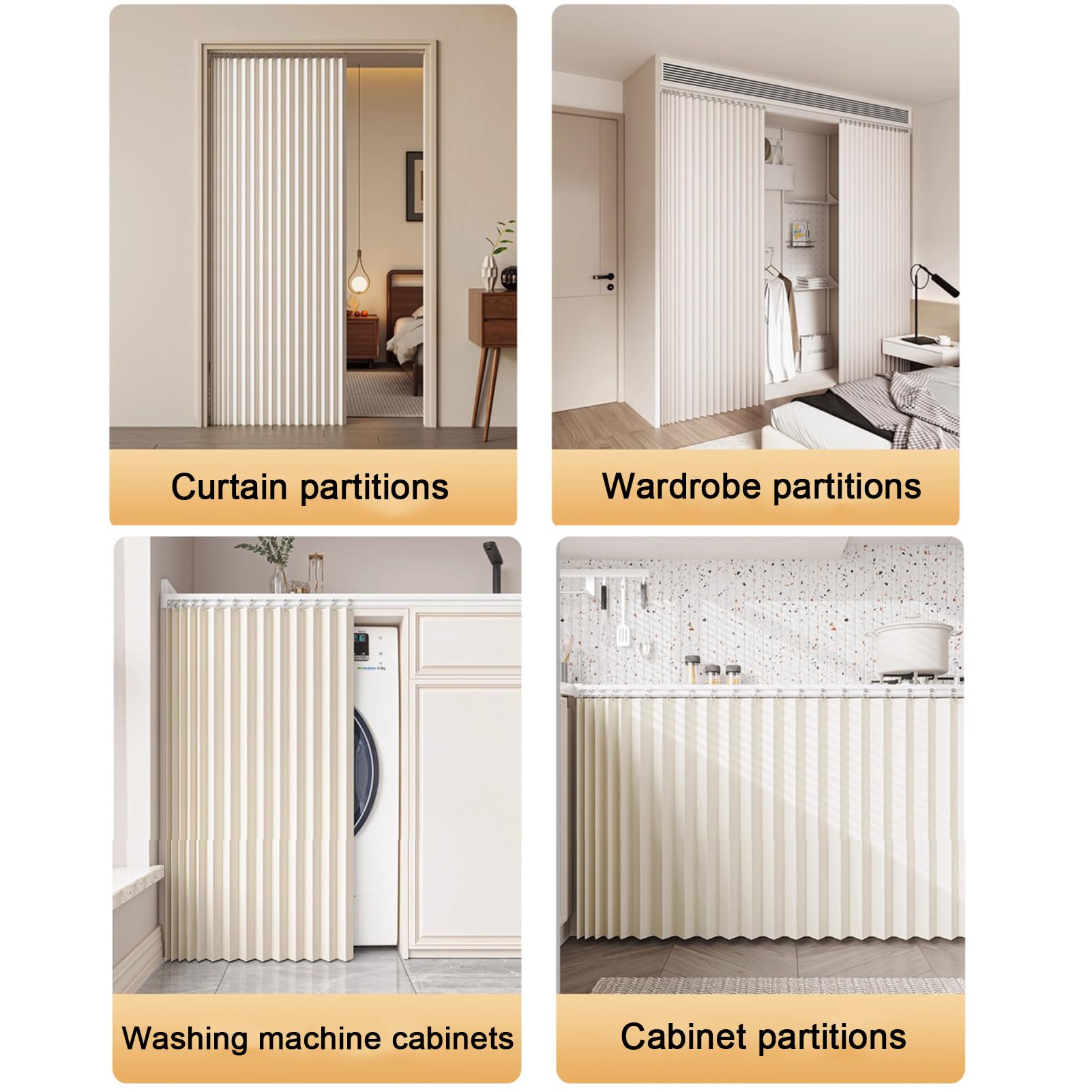 Genérico Cortina De Puerta Opaca Sin Taladrar,Protección contra El Frío,Cortinas Divisorias Plegables para El Salón con Cierre Magnético,Cortina Corredera para Armario De Cocina,Verde,W120*H240cm
