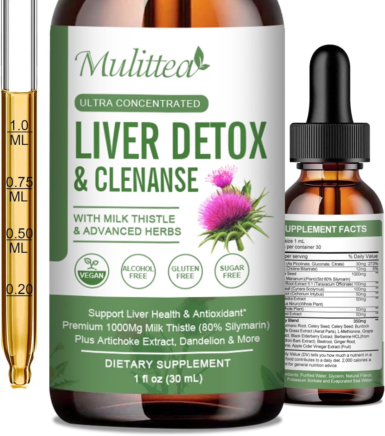 (2 Pack) Liver Health Liquid Drops Support Liver Cleanse