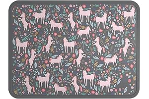 Simple Modern Unicorn Fields Kids Place Mat: Nurture the Fun During Meals