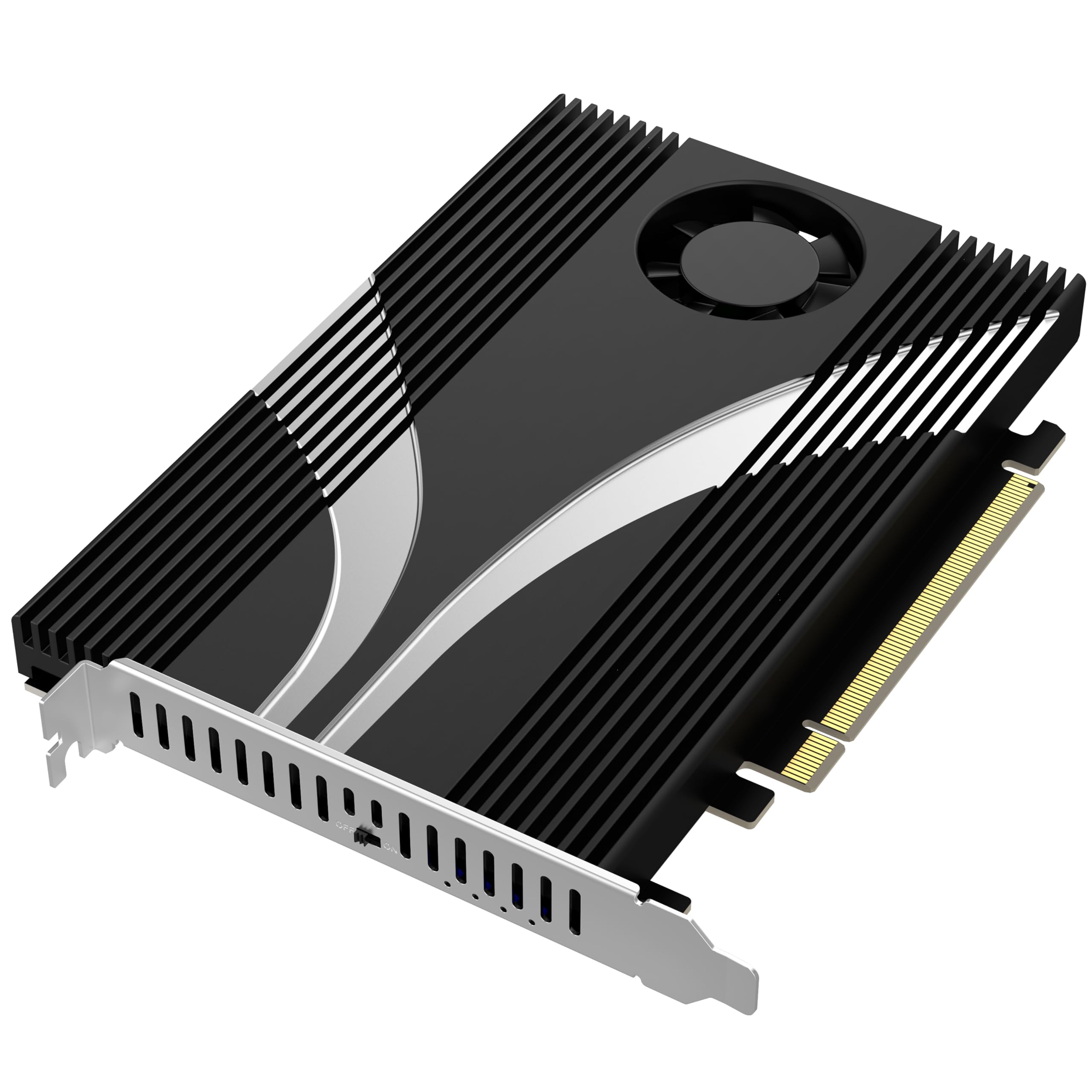 Dpofirs PH44 Scheda Adattatore PCIe X16 A 4 Porte M.2 NVMe - 4x32 Gbps - Supporta PCIe 3.0/4.0 - 4